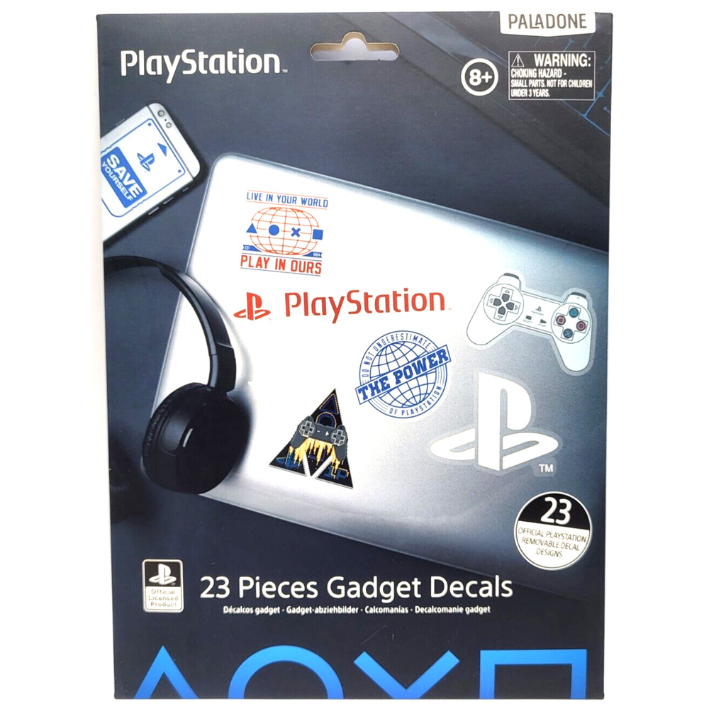 PLAYSTATION Removable Gadget Decals 23 Pieces Retro Paladone SEALED
